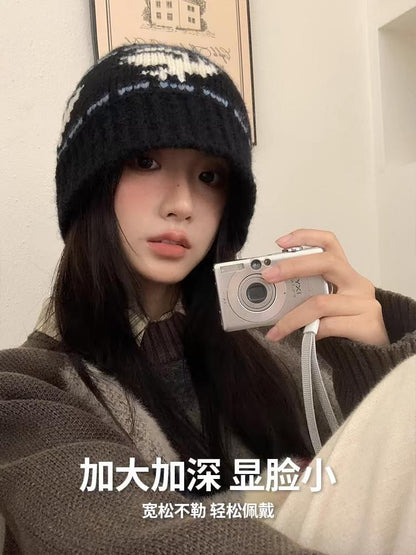 Patterned Hat Knit Cloche