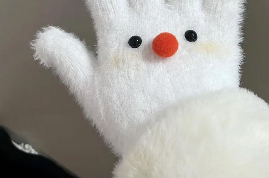 Gloves Fluffy Cartoon