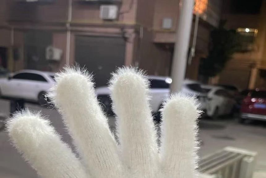 Gloves Fluffy Cartoon