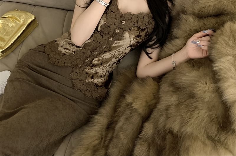 Top Plain Trim Cami Corp Frill