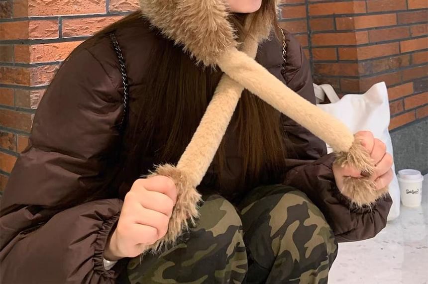 Hat Fluffy Ear Rabbit