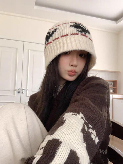 Beanie Ribbed Patterned