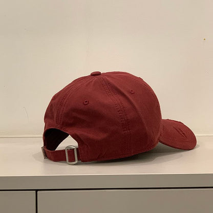 Embroidered Distressed Letter Cap