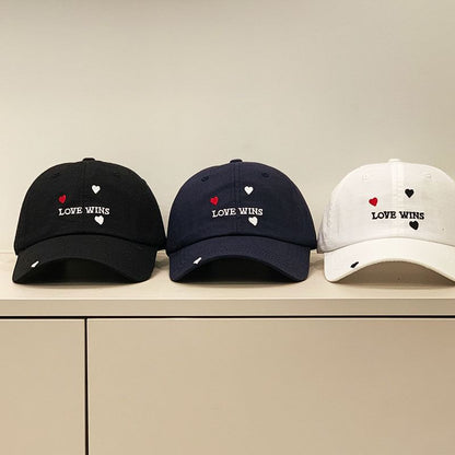 Embroidered Heart Cap