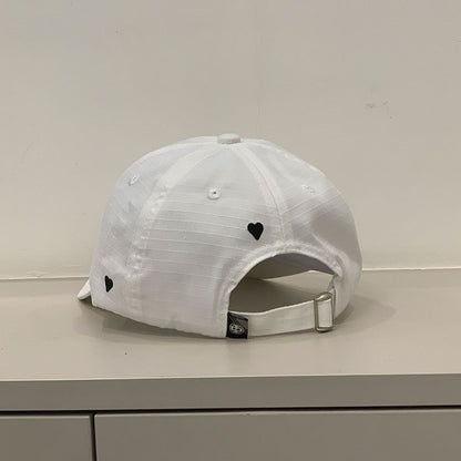 Embroidered Heart Cap