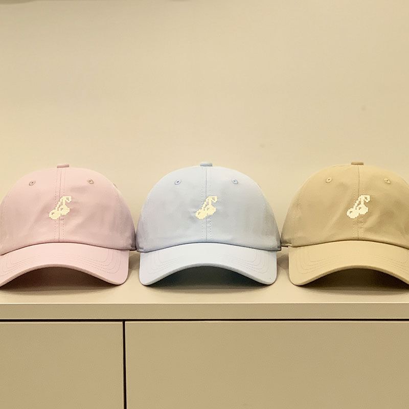 Cherry Embroidered Cap
