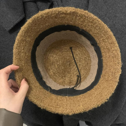 Panel Bucket Fluffy Hat