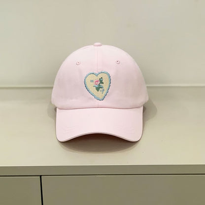 Floral Cap Embroidered