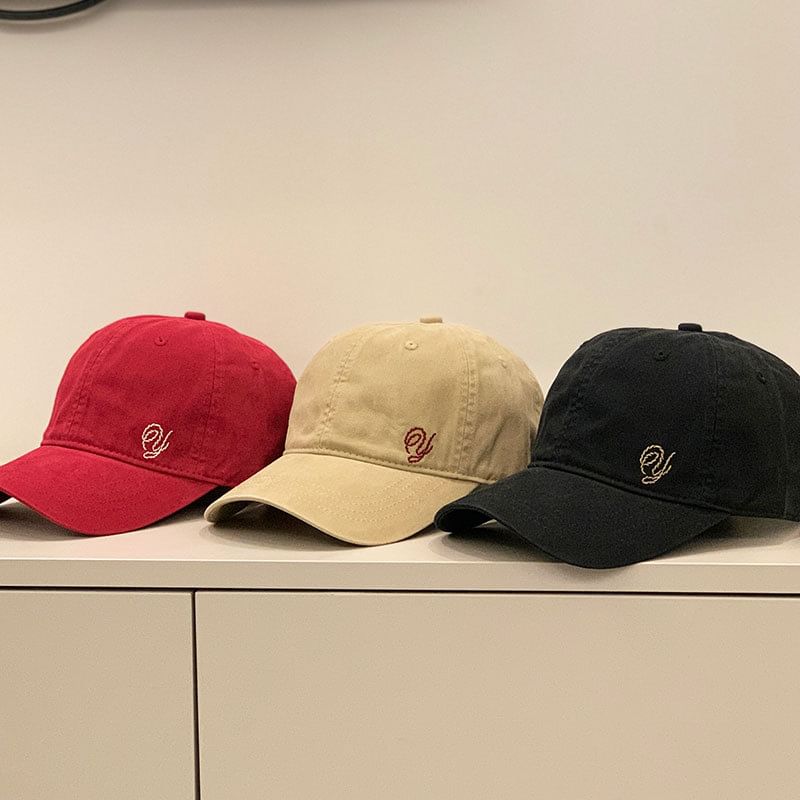 Embroidered Letter Cap