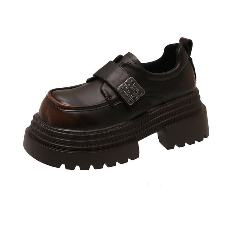 Leather Metal Adhesive Faux Accent Shoes Platform Strap