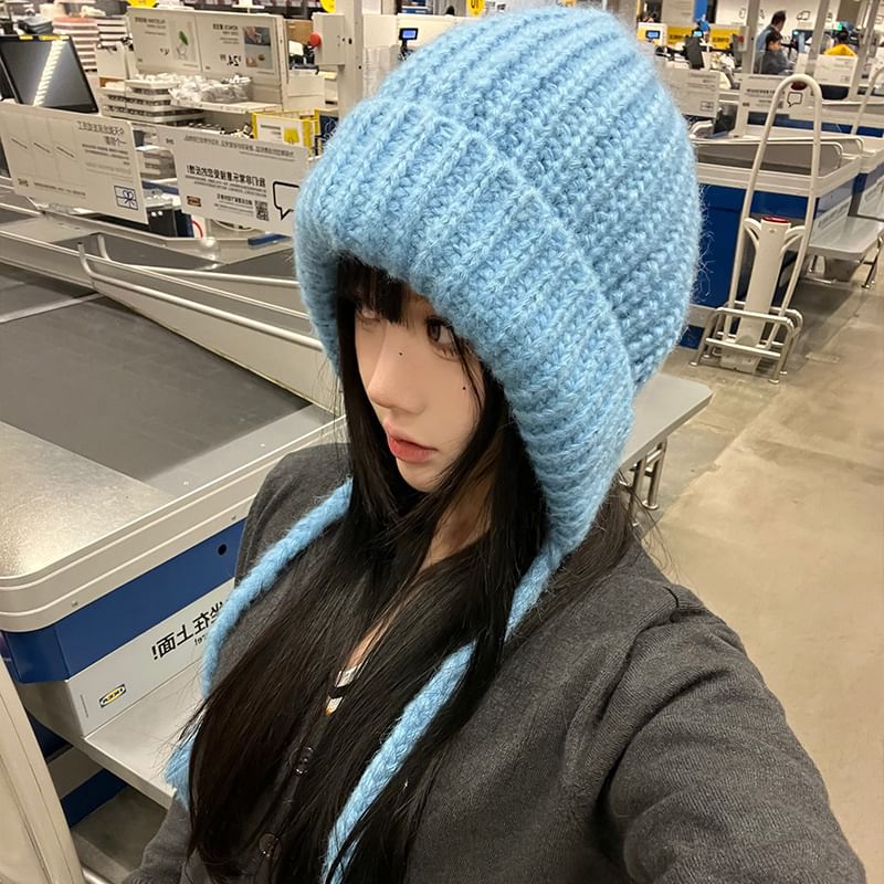 Plain Hat Bonnet Knit