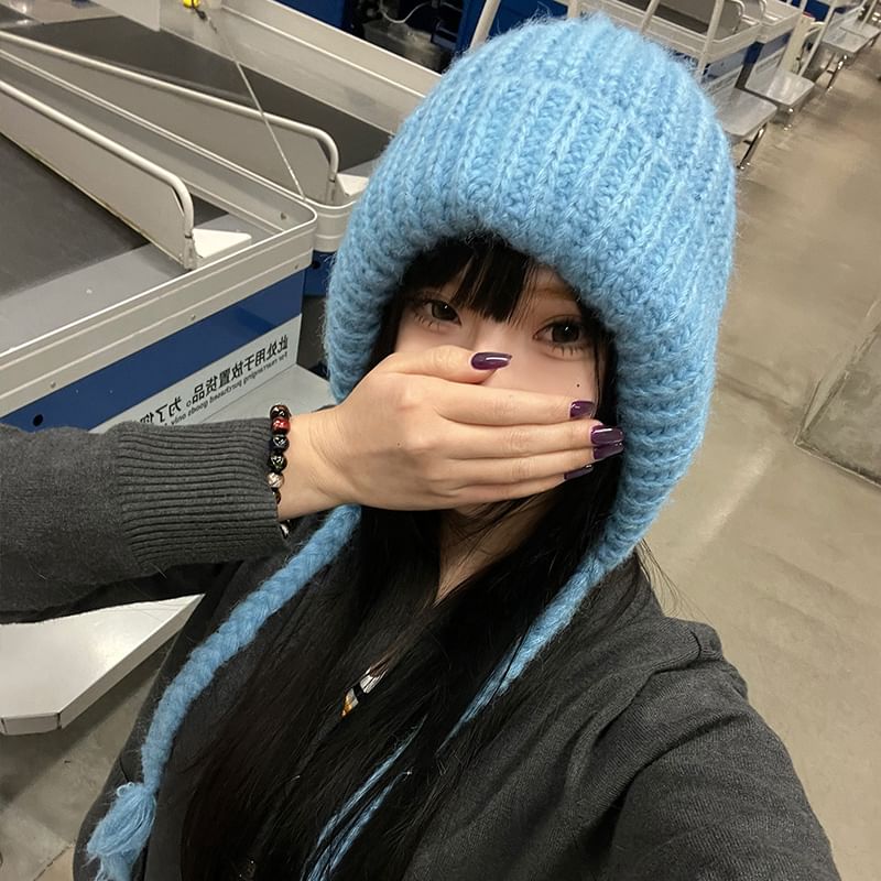 Plain Hat Bonnet Knit