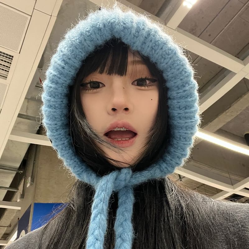 Plain Hat Bonnet Knit