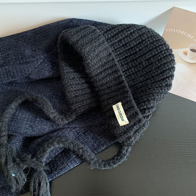 Plain Hat Bonnet Knit