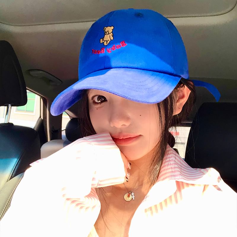 Cap Bear Baseball Embroidered