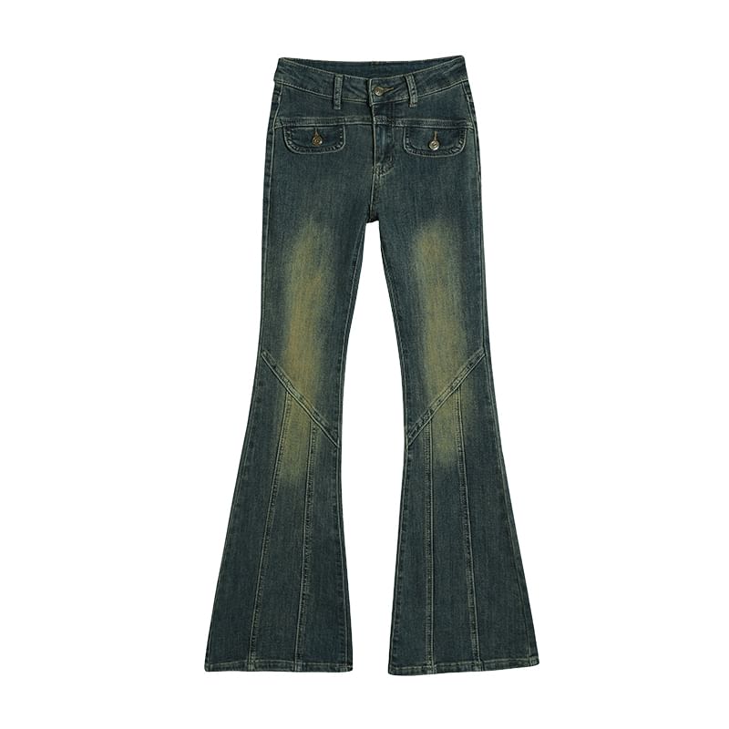 Washed Rise Designs) (Various Jeans High Flared