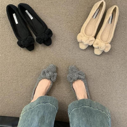 Flats Bow Toe Square