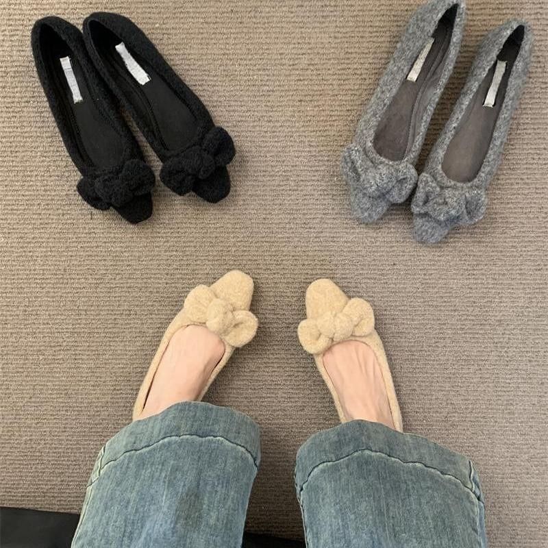 Flats Bow Toe Square