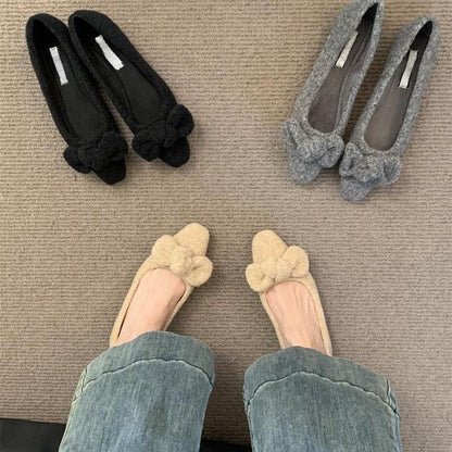 Flats Bow Toe Square