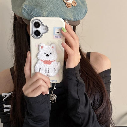 Embroidered Phone Case Dog