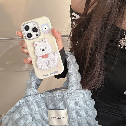 Embroidered Phone Case Dog