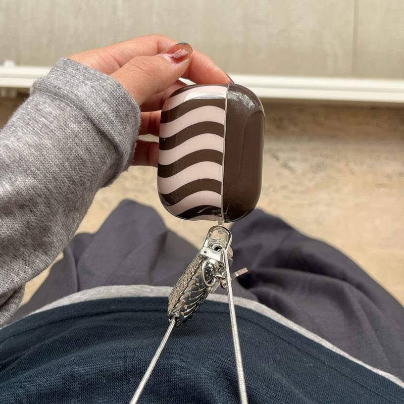 Pro AirPods Earphone / Set Skin Case Wavy Charm