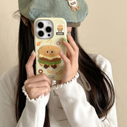 Food Phone Embroidered Case Fast