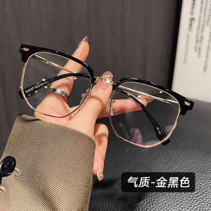 Frame Light Glasses Blocking Half Blue