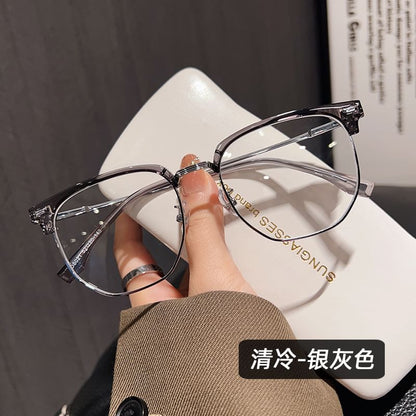 Frame Light Glasses Blocking Half Blue