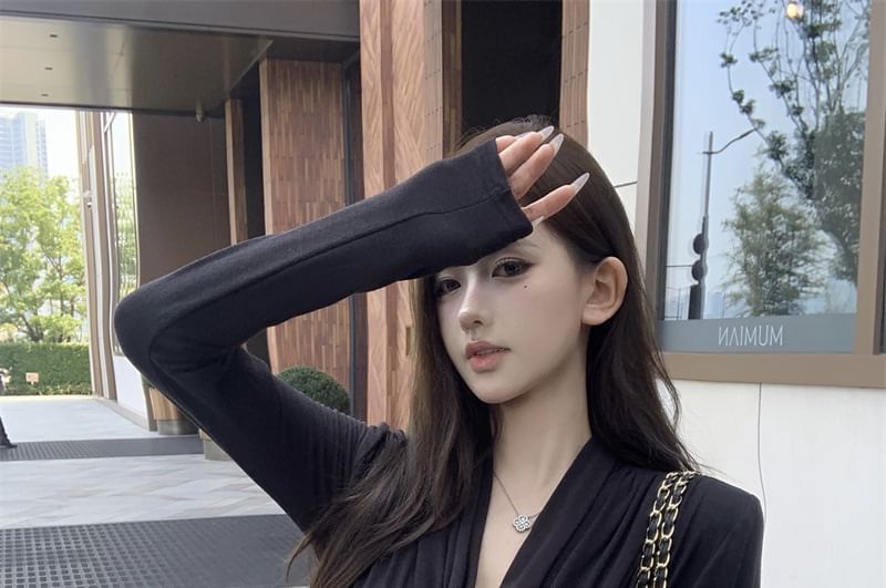 Waist Shawl Tie Plain Collar Cardigan