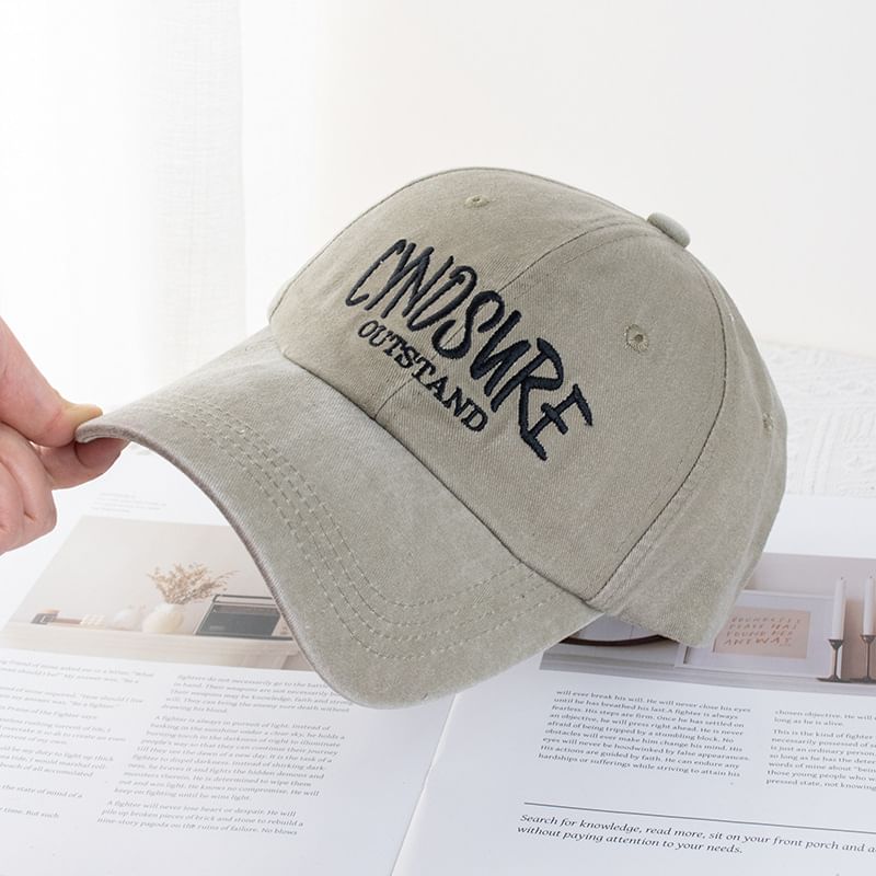 Cap Lettering Washed