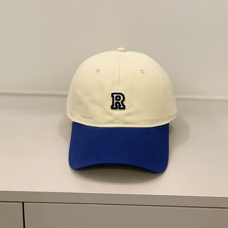 Baseball Lettering Cap Two Embroidered Tone