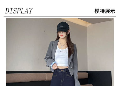 High Leg Waist Straight Washed (Various Designs) Jeans