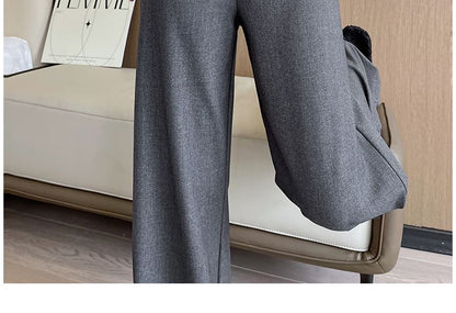 High (Various Loose Suit Designs) Plain Rise Pants Fit