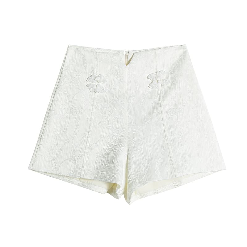 Frog High Button Shorts Plain Waist