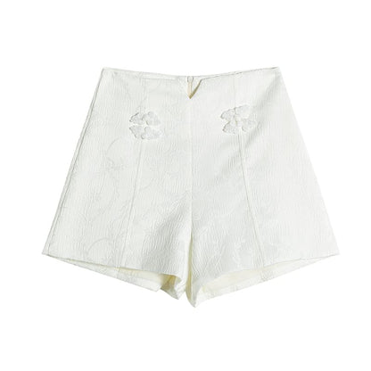 Frog High Button Shorts Plain Waist