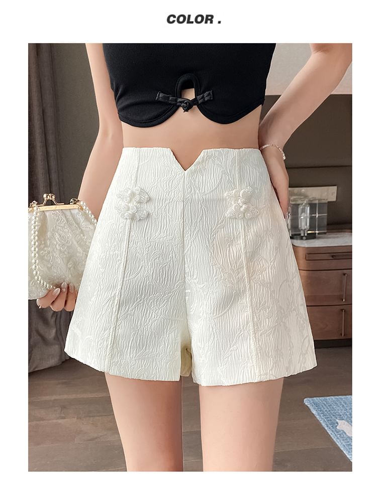 Frog High Button Shorts Plain Waist
