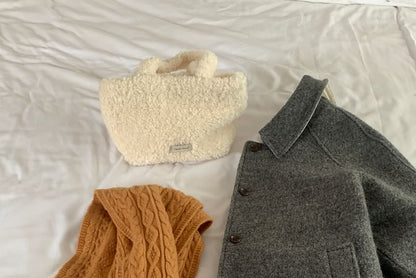 Cable-Knit Plain Scarf