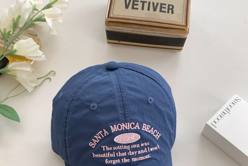 Baseball Letter Embroidered Cap