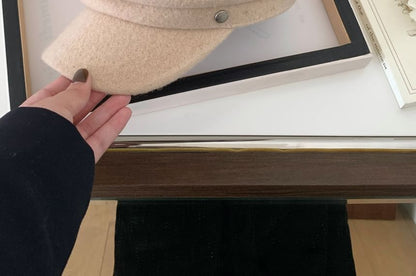 Cap Newsboy Buttoned