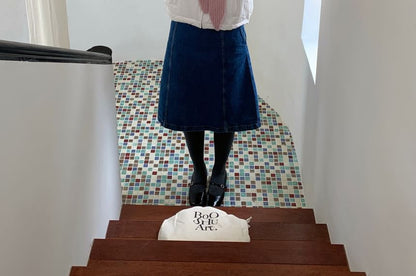 Lace-Up Plain Applique Balaclava Knit Ribbed