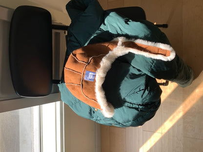 Fluffy Trapper Applique Hat Plain Trim