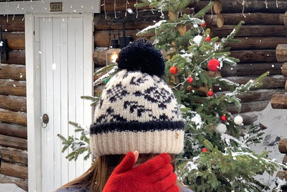 Beanie Patterned Pom