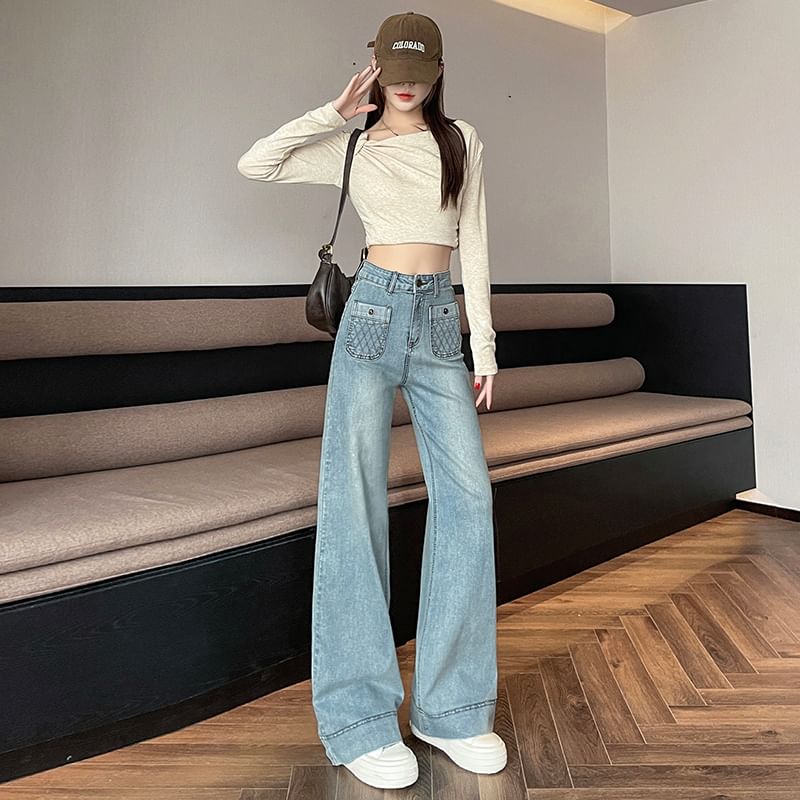 Designs) Jeans Rise (Various High Washed Loose Fit