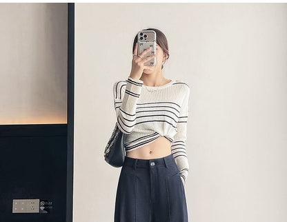 Wide Dress Plain Waist High Leg Pants