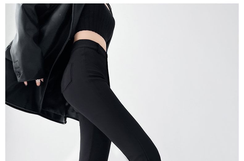 Designs) Flared Waist High Pants Plain (Various Dress