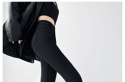 Designs) Flared Waist High Pants Plain (Various Dress