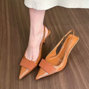 Heel Sandals Pointy High Slingback