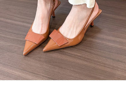 Heel Sandals Pointy High Slingback