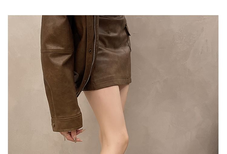 Platform Zip Buckled Panel Short Boots
